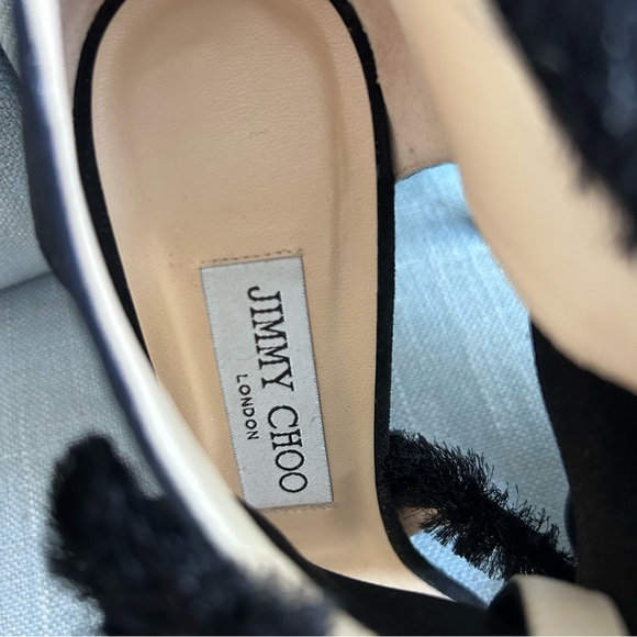 Jimmy Choo Kiki Sandals in Satin and Suede Mix, size 8.5 - Picture 10 of 16